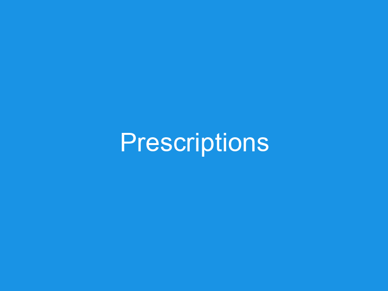 Prescriptions - Balmore Park Surgery